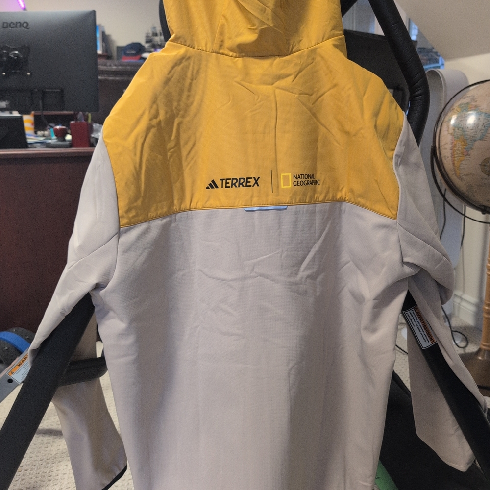 Adidas Terrex x National Geographic Soft Shell Jacket - Yellow/Grey (XL)